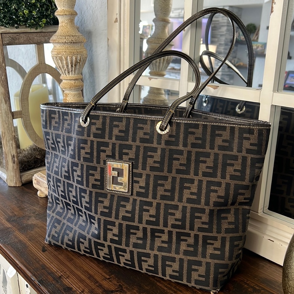 Fendi Brown and Black Women's Tote Bag